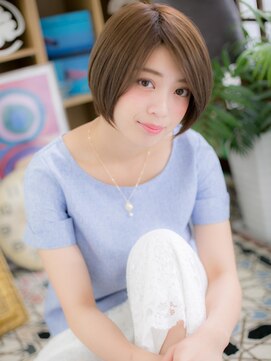 カバーヘア イヴ 戸頭店(COVER HAIR EVE) 斜めバング艶髪抜け感小顔マニッシュショートc5戸頭20代30代40代