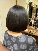 黒髪ストレートボブ30代40代50代