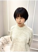 大人ショート／３０代／前髪／ハイライト／銀座