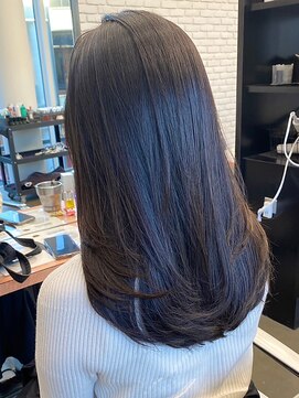 ディフィーノ 青山(DIFINO) 【DIFINO 青山】透明感/暗髪カラー/ダークグレー