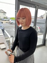 アム(am)&nbsp;ピーチオレンジ　コーラルピンク　ケアブリーチ　ブリーチ