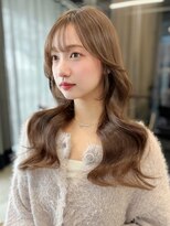 アイシー 表参道(ICY)&nbsp;【憧れ韓国ヘア】ブリーチなしミルクティーベージュくびれヘア