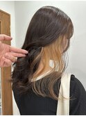 学校や仕事で隠せるバレないインナーカラーベージュ