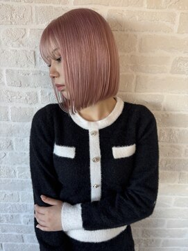 クラン バイ ナチュラル(clan by Natural) 艶感★スリークボブ/パツッとボブ/ホワイトピンクベージュカラー