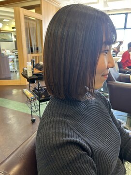 シャンプー ボーイ 宮崎柳丸店(SHAMPOO BOY) 切りっぱなしボブ【宮崎市/柳丸町】