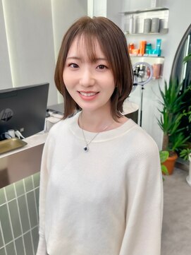 ロンド ブランシュ 錦糸町北口(Lond blanche) ミニウルフレイヤーカット顔周りカット前髪カット韓国ボブ錦糸町