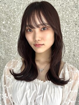 ローネス ギンザ(LONESS ginza) ナチュラルレイヤーピンクラベンダー顔まわりレイヤーピンクヘア