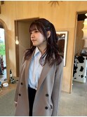 ほんのりラベンダーが入ったピンクブラウン