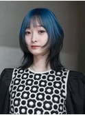 ミニウルフミディアム顔周りレイヤー韓国ヘア_ba547983