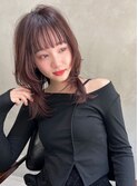 【kate 大宮】顔周りレイヤー×ピンクブラウン