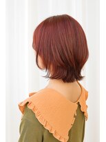 ストーリー バイ ジュエル 関内駅前店(Story by JEWEL)&nbsp;レッドオレンジショートボブ