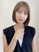 セイドット フクオカ(Say.FUKUOKA) 【レディース・大名】ストレートボブ×切りっぱなし×ベージュ