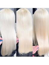 ブリーチしてもサラツヤ美髪♪髪質改善で可愛い色長持ち