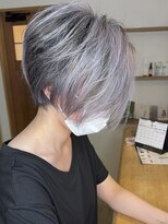 ブレイズヘアー(BLAZEhair)&nbsp;【外国人風スタイル】ホワイトバレイヤージュ×ブリーチ２回