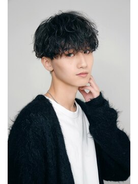 フィフス 原宿(fifth) 原宿ツイストスパイラルパーマメンズカットラウンドマッシュ30代