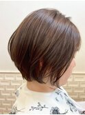 やわらか丸みショートボブ【四條畷市】
