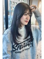 ジーナ 名駅(XENA.) 《karin》black color × layer cut/名駅/名古屋/名古屋駅/ヘア