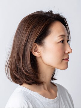 クラゲヘアー/小顔/ココアベージュ/オリーブグレー/川西