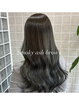 ボアップ 松山店(boappu) 透明感あふれるスモーキーアッシュブラウン