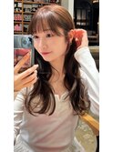 ナチュラル小顔前髪あり後れ毛サイドバング結べるボブくびれヘア