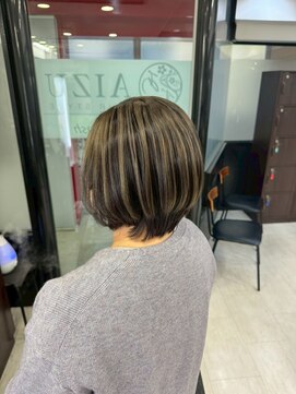 アイズ 本厚木(AIZU) アンブレラカラー　白髪ぼかし