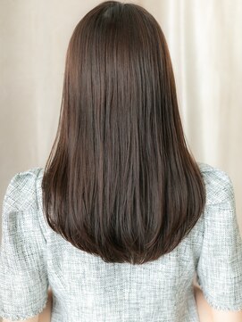 カバーヘアアンドスパ ブリス 浦和(COVER HAIR&SPA bliss) ダークアッシュブラウン顔周りカットレイヤーロングX浦和30代