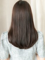 カバーヘアアンドスパ ブリス 浦和(COVER HAIR&SPA bliss) ダークアッシュブラウン顔周りカットレイヤーロングX浦和30代