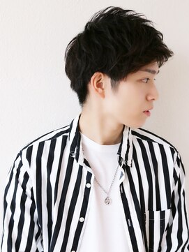 アフロート ディル(AFLOAT D'L) ◆AFLOAT◆サイドパートショートワイルドアップバング　テクノ