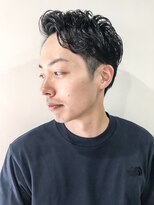 フジヤマ バーバー ショップ(FUJIYAMA BARBER SHOP)&nbsp;フェザーマッシュ くせ毛風パーマ ソフトツーブロック