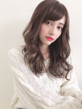 チョビー 銀座(chobii) グレージュ/デジタルパーマ/ゆるふわロング/小顔/ミックス/高柳