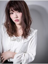 カバーヘア ブリス 上尾西口店(COVER HAIR bliss)&nbsp;モノトーングレージュくせ毛風小顔こなれヘアv上尾20代30代40代