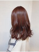 ローグ金町美容室《沙月》　ツヤ感レッド