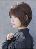 前髪あり大人ショートボブ20代30代40代【AIN.表参道】川原大地