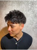 MEN’S HAIR/サーフカール/刈り上げセンターパート/本八幡