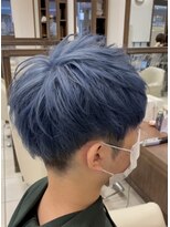 プログレス 国分寺店(PROGRESS) <大澤>前下がりマッシュ×ブルーサファイア 国分寺メンズカット