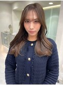 韓国ヘア 韓国風ヘア くびれ巻き 顔まわりカット レイヤー