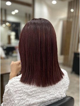 アンジュールヘアーワークス(1//jour hairworks) 濃いピンクを探している方にカシスバイオレットカラー