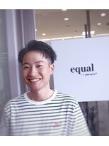 イコール(equal) ツーブロスパイキーかきあげアップバングショート