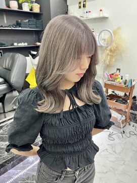 チュダック(ChuDuck) 【◎甘くてカワイイ◎】韓国風《グレージュ》ケアブリーチ