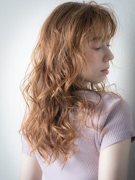 カバーヘア ブリス 上尾西口店(COVER HAIR bliss) ハイトーンカラー外国人風波巻きソバージュv上尾10代20代30代