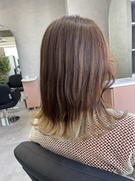 ジエクト カナウ(The Ect canow) 裾カラー/ホワイトベージュ/グラデーションカラー/韓国風ヘア