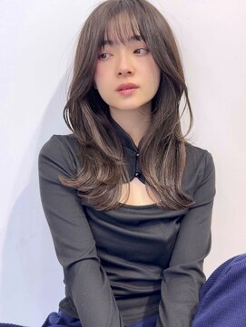 オリンテ バイ レシッド 表参道(orente by rcid) 韓国風レイヤー×顔まわりカット×髪質改善カラーグレージュ