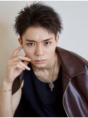 オールバックショート