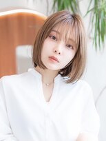 アンスリウム 吹田(Anthurium)&nbsp;デザインカラー/レイヤーカット/ウェットヘア/オリーブベージュ