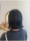 大宮/髪質改善/ブルーブラック/寒色カラー/透明感ツヤカラー