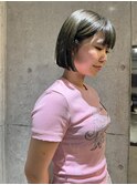 暗髪ボブ