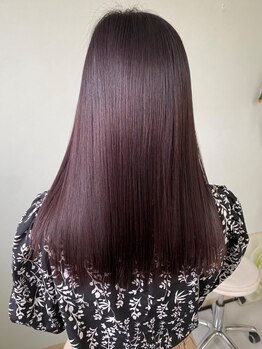 イニシエート 音更店(Initiate)の写真/自然で美しい髪は『縮毛矯正』×『髪質改善』で形に*ダメージを最小限に抑え、指通りのいい艶髪をご提供◇