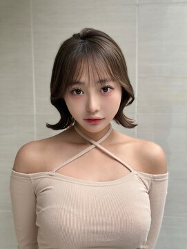 オーロ(ORO) 小顔こなれくびれボブ★ネビージュ前髪あり