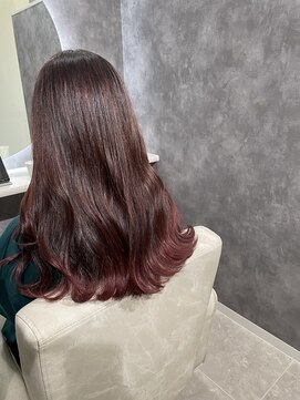 コアークリップ 緑町店(CORE CLIP) gradation × wine red