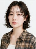 20代/モテ髪/小顔カット/薄めバング/イメチェン/大人可愛い/上田
